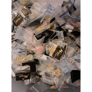 3 pounds of appx 200 + individually packaged Hair Jewels -Vintage fun